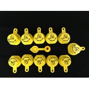 11X BLITZ Yellow Spout Caps for gas can spouts 900302 900092 900094 - FREE Vent!