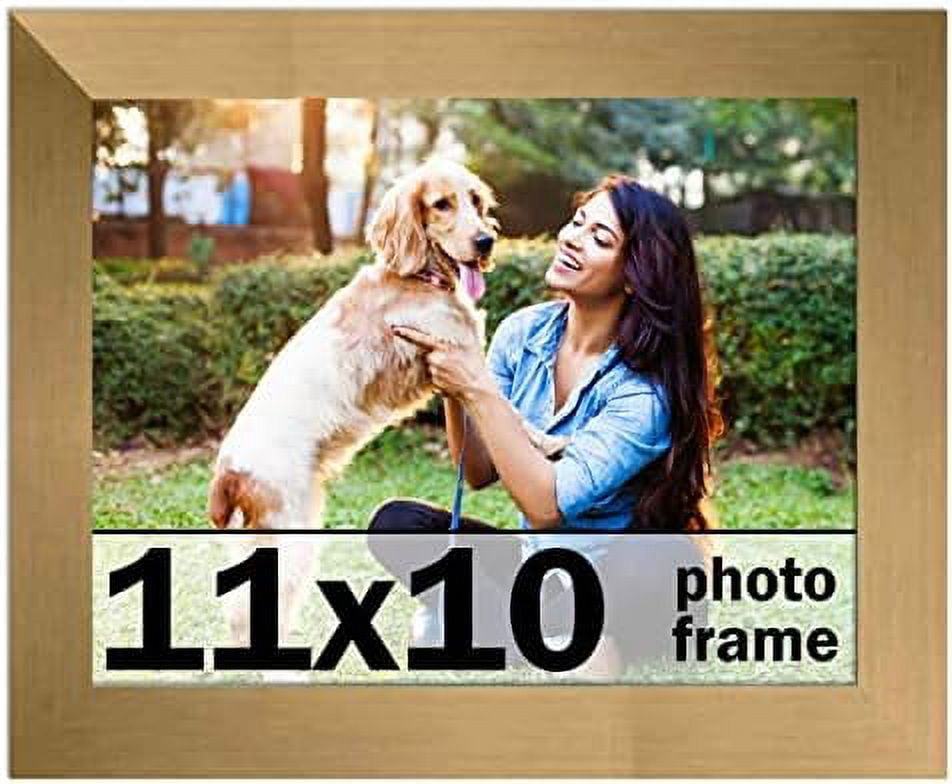 11X10 Frame Bronze Picture Frame Modern Photo Frame Includes UV Guard