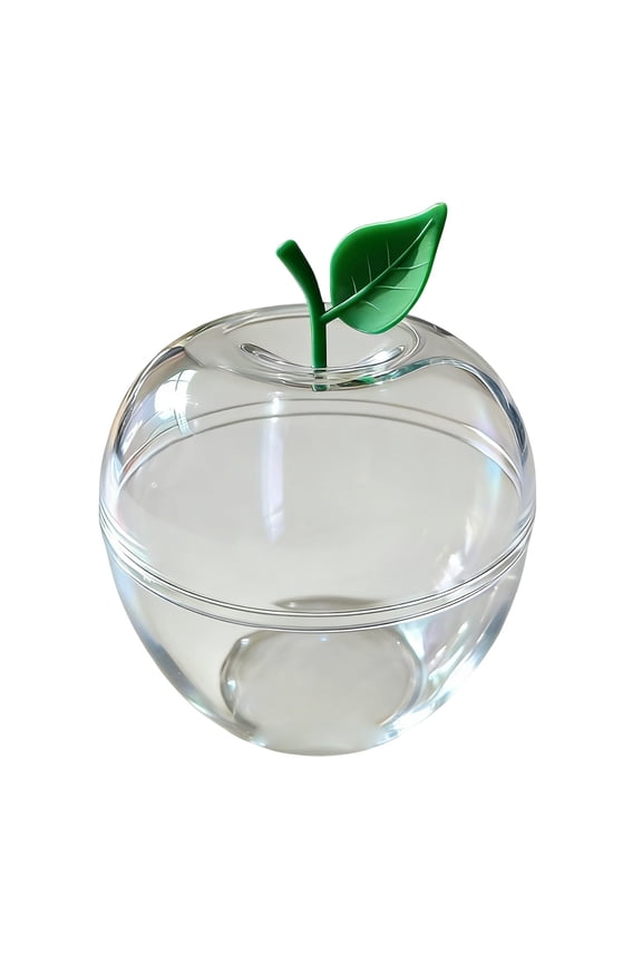 11X10Cm Plastic Apple Gift Box Clear Container Teacher Appreciation Candy Valentine Wedding Party Large Filled Bobbing Candy Jars with Lids Back To School Party