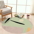 thumbnail image 1 of 11X11 Wool Rug, Green Color, Bed, Living room, Round Carpet, Geometric Carpet, Tufted Rugs, 1 of 7