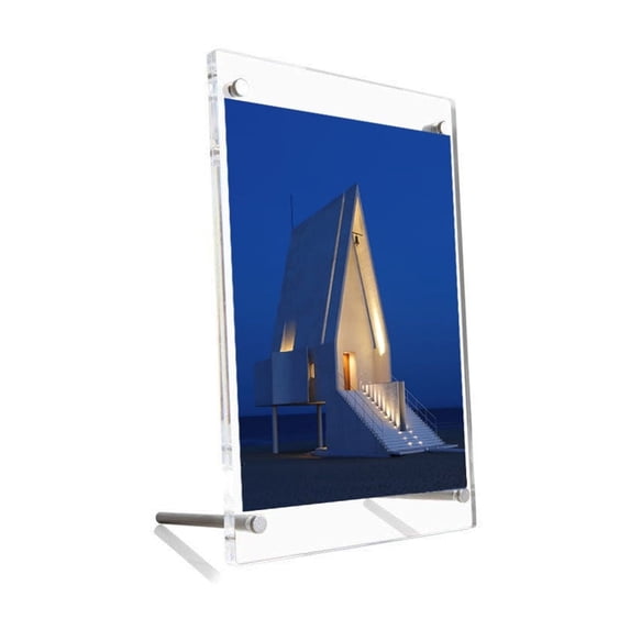Floating Desktop Frame 11X14 Clear Acrylic Picture Frames Acrylic Free Standing Photo Frame ...