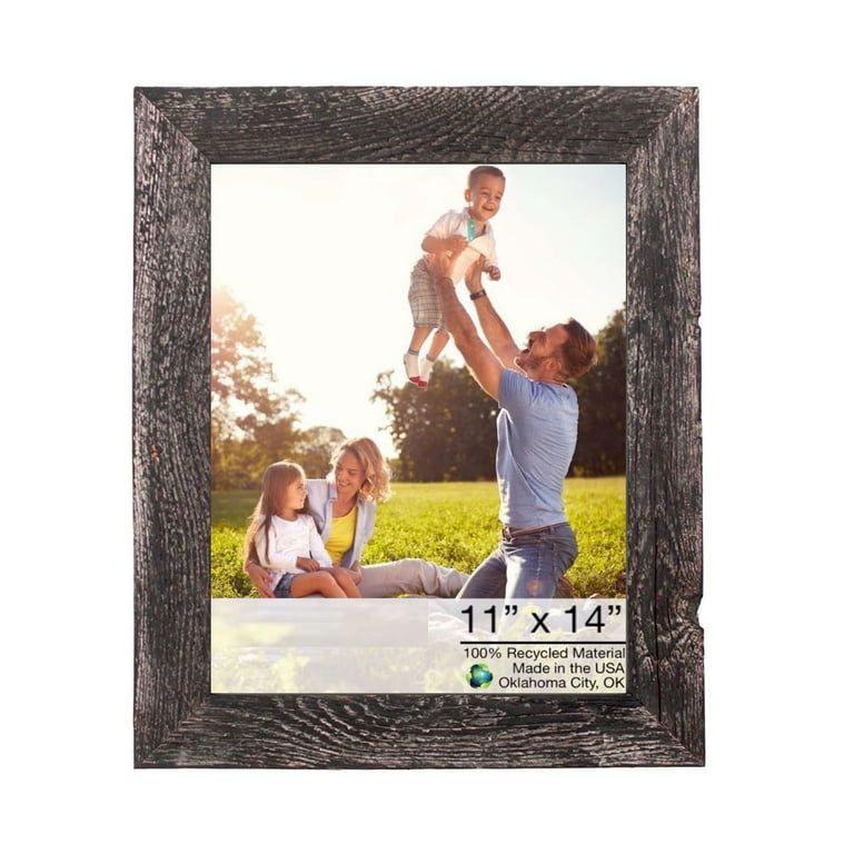 11X14 Rustic Smoky Black Picture Frame With Plexiglass Holder 11X14 Rustic Smoky Black Picture Frame With Plexiglass Holder