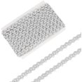 thumbnail image 1 of 11Yards Silver Metallic Braid Trim by TheYard 0.4" Wide Polyester Wave Gimp Braid Trim Edge Woven Braid Trim Decor Braid Ribbon, 1 of 9