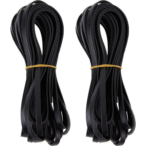 11Yds 5mm Flat Genuine Leather Cord String Leather Shoelace Boot Lace Strips Cowhide Braiding String Roll for Jewelry Making DIY Craft Bracelets Belts Keychains(Black)