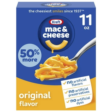 Kraft Original Mac & Cheese Macaroni and Cheese Dinner, 11 oz Box, Shelf-Stable
