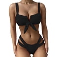 thumbnail image 1 of Women Bikini Set Push-Up Padded Bow Swimwear Swimsuit Beachwear Bikini Set, 1 of 7