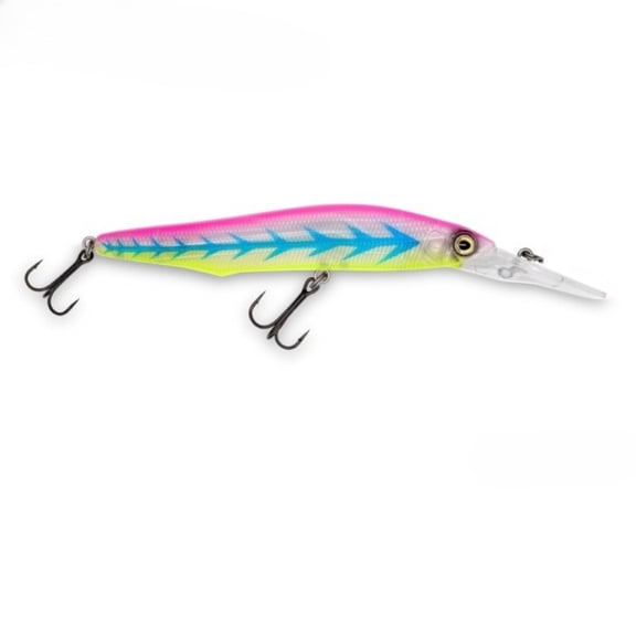 11cm 14g/17g Long Bill Deep Diving Minnow Lure - Suspending Jerkbait for Long Casting, Freshwater & Saltwater Fishing