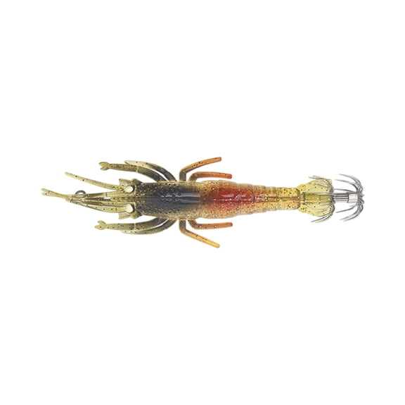 11cm 9.4g Glow Squid Jig Shrimp Lures Baits Squid Jig Glow Jig Hook for Saltwater Fishing Artificial Baits