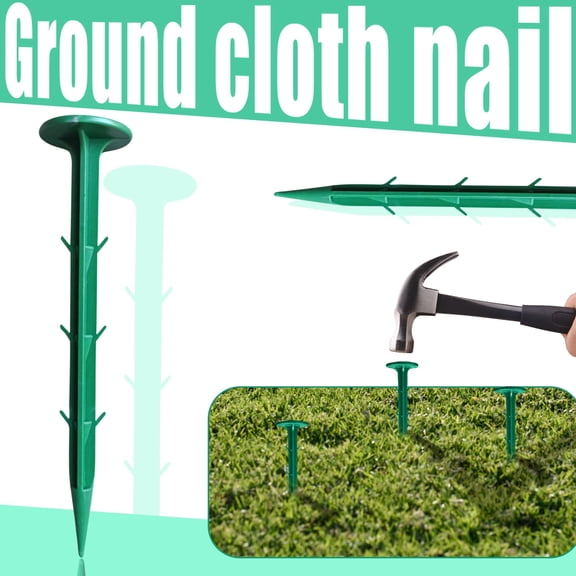 11cm Biodegradable Garden Stakes – Heavy Duty Landscape Pegs for Securing Weed Barrier Fabric & Turf