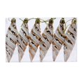 thumbnail image 1 of 11cm Bright Long Pointed Fruit Colored Christmas Tree Ornaments | Colorful Retro Pendant Decorations for Holiday Party | 6 Pack Set, 1 of 1