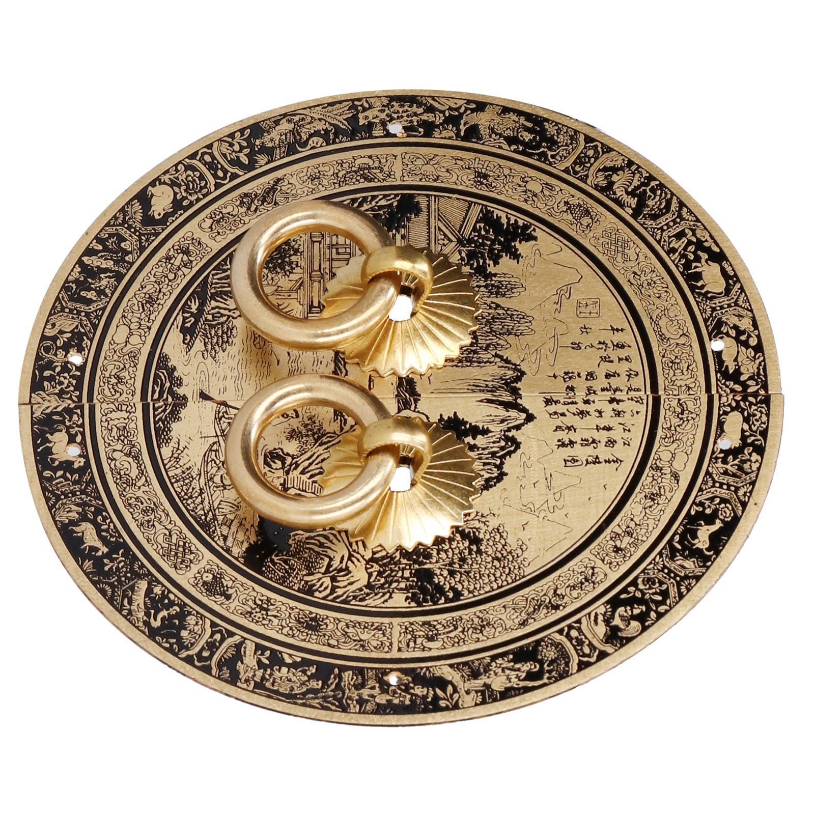 11cm Originality Pattern Drawer Handle Chinese Antique Furniture Brass ...