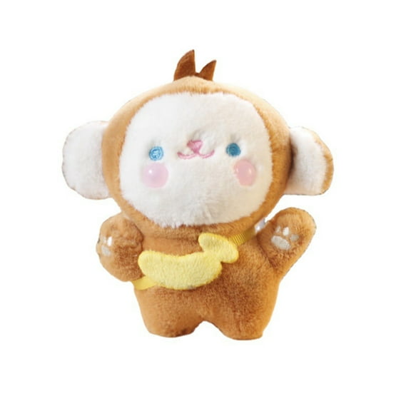 11cm Plush Key Ring PP Cotton Filling Cozy Touch Soft Cute Cartoon Doll Plush Toy Bag Decoration Creative Stuffed Animal Doll Pendant Plush Monkey Keychain Girls Toy Gifts