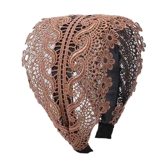 11cm Wide Women's Vintage Headband, , One Size, for Daily Wear/Parties, Hair Accessory for Girls
