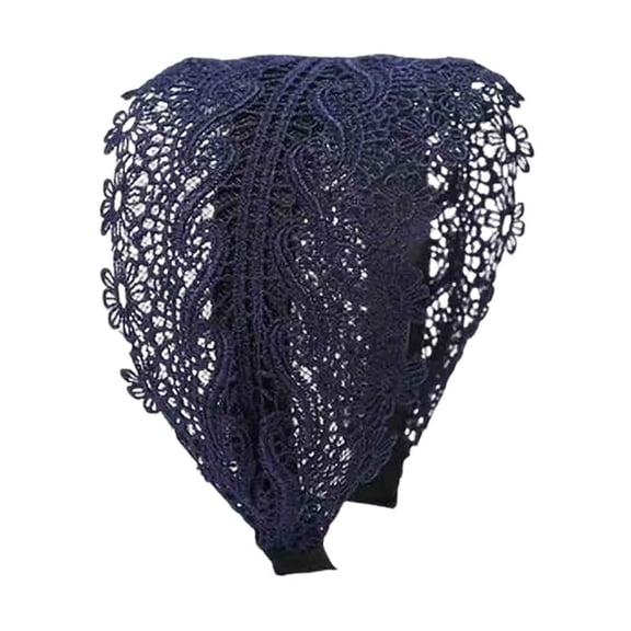 11cm Wide Women's Vintage Headband, , One Size, for Daily Wear/Parties, Hair Accessory for Girls