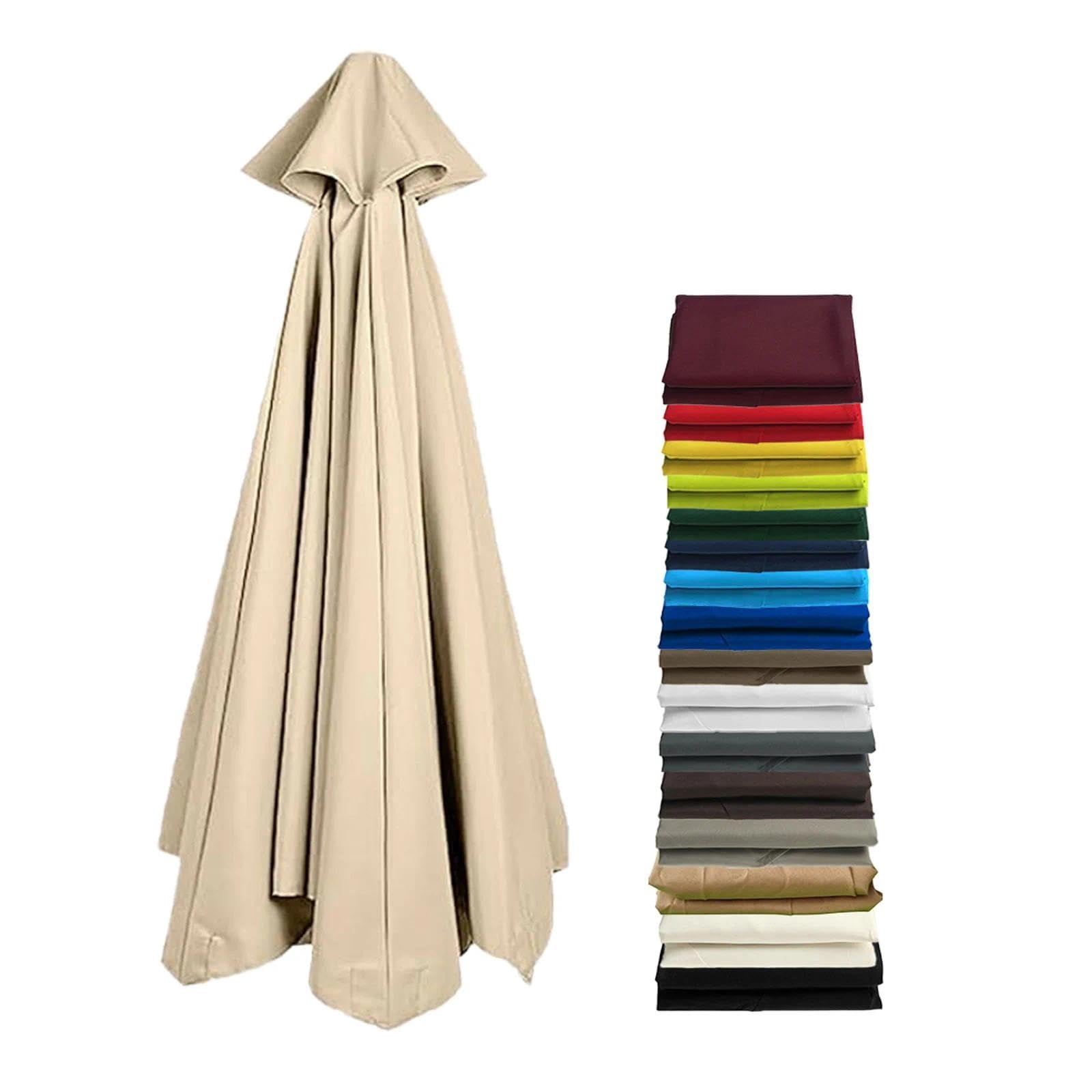 11 8 ribs patio umbrella fabric replacement Canopy for 10FT / Red and Green Stripe Its a universal canopy that can be used with 9ft 8 ribs patio umbrellas made of aluminum OGETFUUR 8 Rib Replacement Canopy,