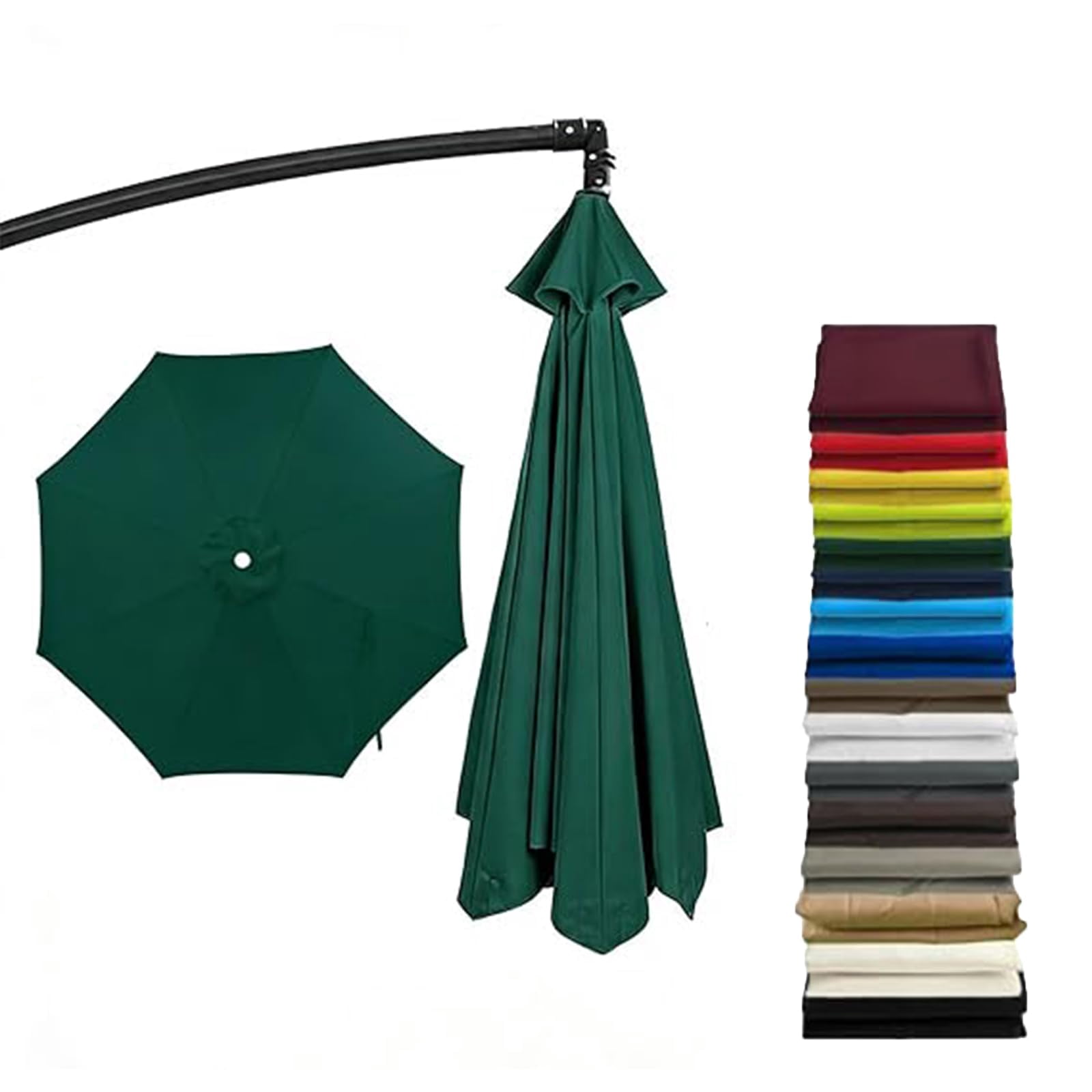 10 ft patio umbrella red Buy 10FT Patio Offset Umbrella