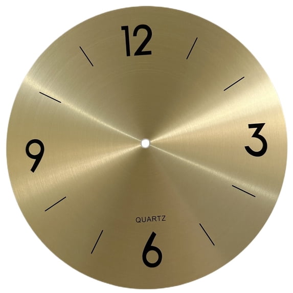 11in 283mm Metal Clock Dial Face DIY Arabic Numeral Gold For Large Wall Clocks Living Room Decorative Home Decor