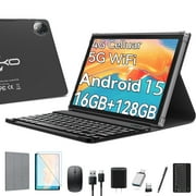 11inch Android 15 Tablet,Tablet with 128GB ROM 16GB RAM,4G LTE Tablet,5G WiFi+Cellular,MTK8786,Octa-Core,21MP Camera, Gemini AI 2.0