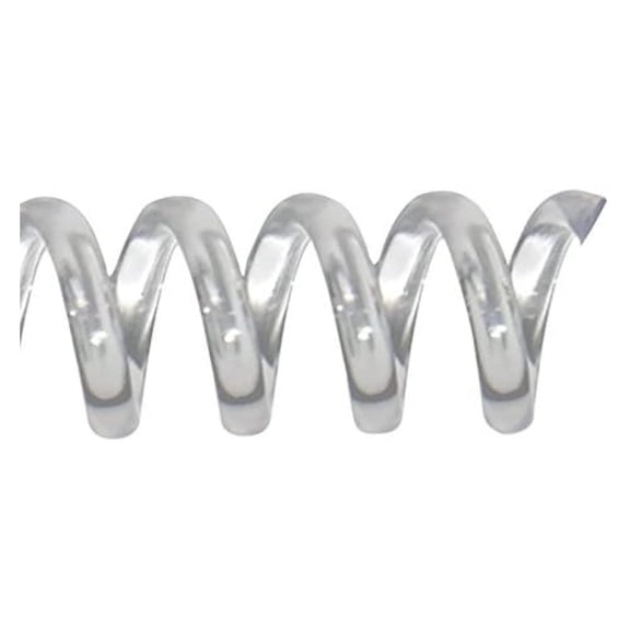 11mm (7/16 in.) Spiral Binding Coils for Reports, Presentations and Proposals | 4:1 Pitch | 12 in. Length | Clear | 85 Sheets Binding Capacity | 100 Pack