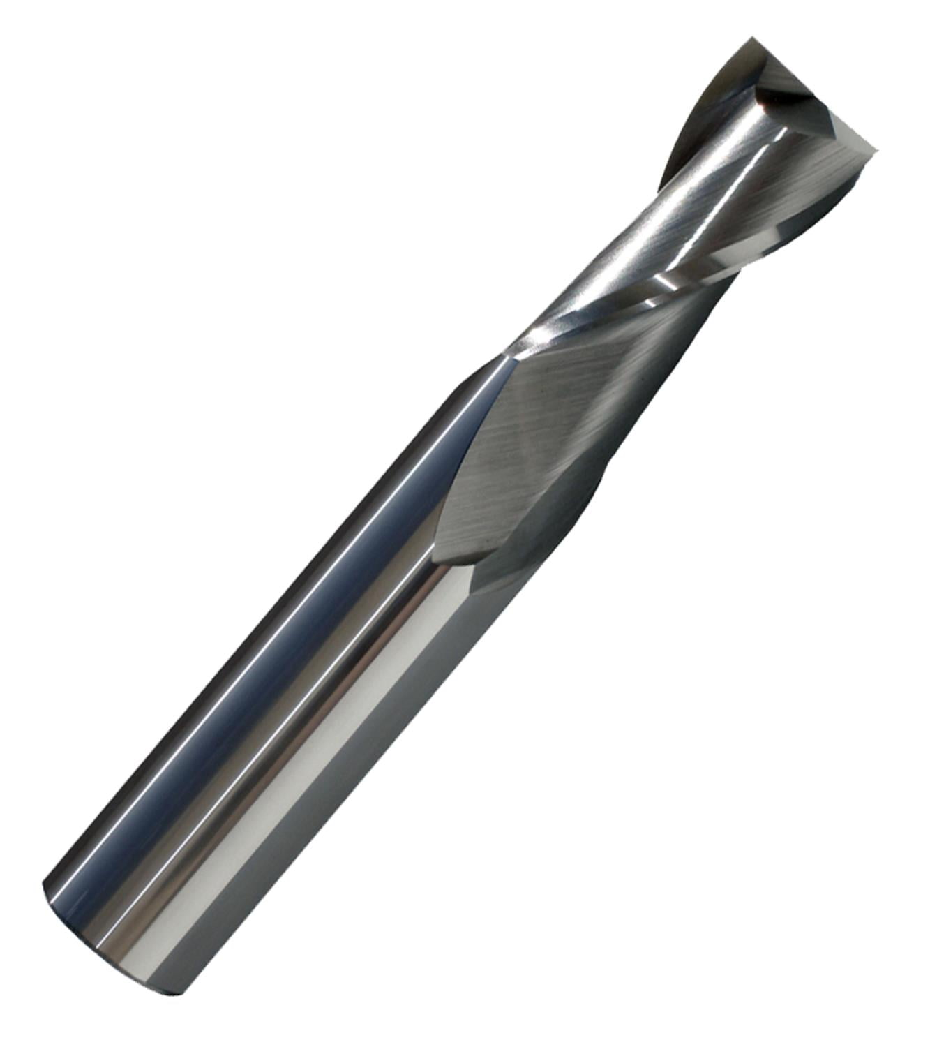 11mm Diameter 2 Flute Single Bright Carbide End Mill, 25mmLength of Cut, 76mm Overall Length
