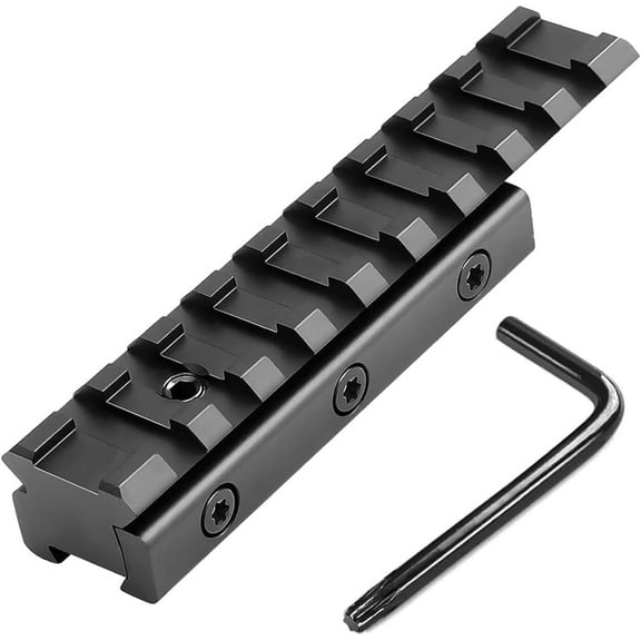 11mm Dovetail to 21mm Upgraded Build-in Locking Screws Picatinny Rail Low Profile Scope Mount Converter Base 3/8" to 7/8" Converter