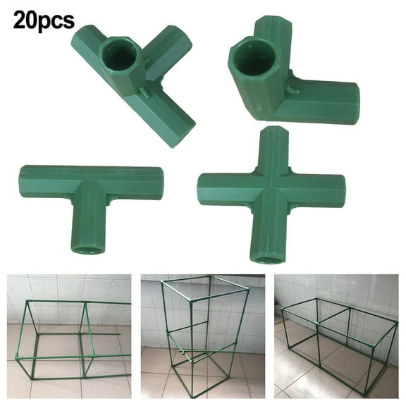 11mm Gardening Frame Connectors - Heavy Duty Greenhouse Support & Frame! Mix Smile Home