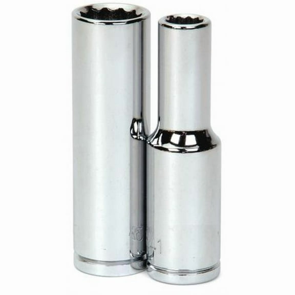 11mm x 1/2" Drive 12 Point Deep Supertorque™ Socket, Chrome Finish. Not Suitable For Impact Use. Williams® # JHW32811