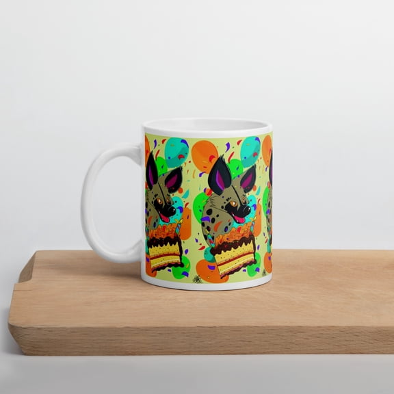 11oz Birthday Party Hyena Ceramic Mug