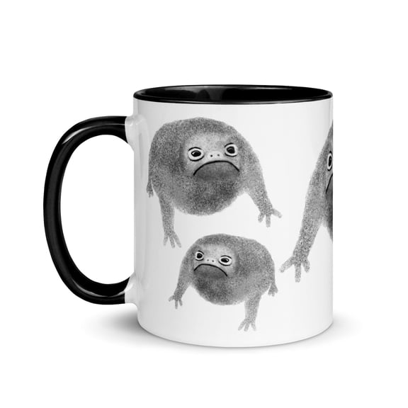 11oz COFFEE MUG Weird Frog Goblincore Dark Academia Gift Folk Art Birthday Housewarming Whimsical Creepy Cute Quirky Funny Rain Frog Toad