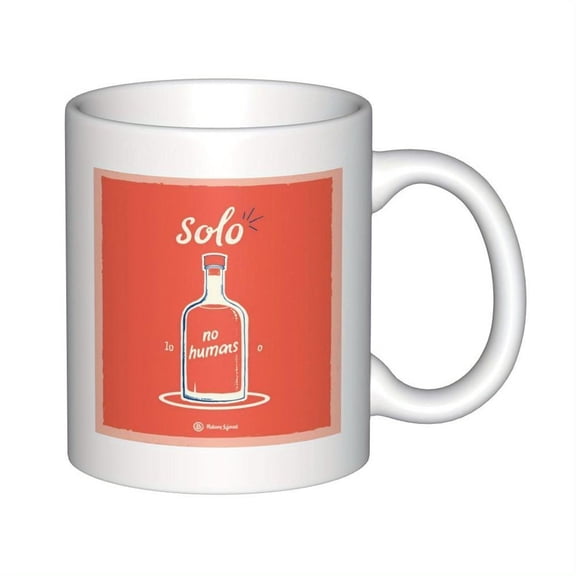 11oz Ceramic Coffee Cups Bottle with text no humans Funny Mugs Coffee Mug with Handle Summer Winter Drinkware Birthday Gifts Holiday Gifts Christmas G