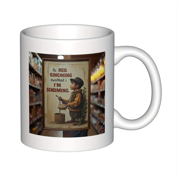 11oz Ceramic Coffee Mug with Funny Gardening Child Design Be Reg Sinching I m Sindning Quote Humorous Birthdays Christmas Holidays White Ceramic Cup H