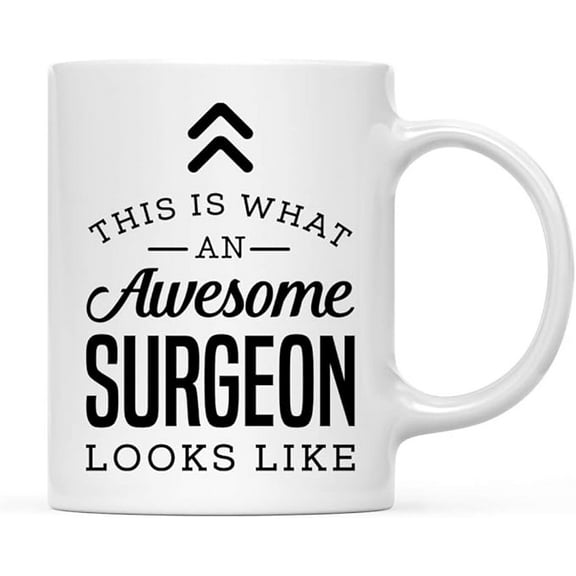 11oz. Ceramic Coffee Tea Mug Gift, This is What an Awesome Surgeon Looks Like, 1-Pack, Birthday Gift Ideas Coworker Him Her, Includes Gift Box
