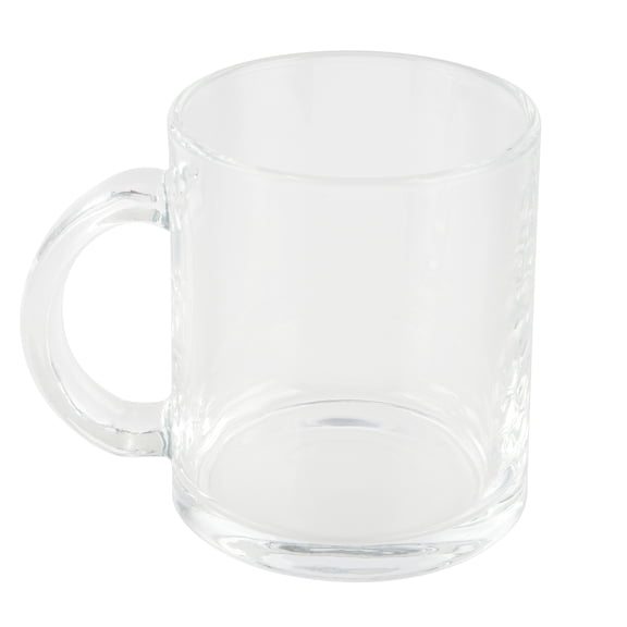 11oz Clear Glass Sublimation Mug by Make Market – Blank Drinkware for Heat Transfer Customization - Ideal for Personalized Gifts & DIY Projects - Hand Wash Only - 12 Pack