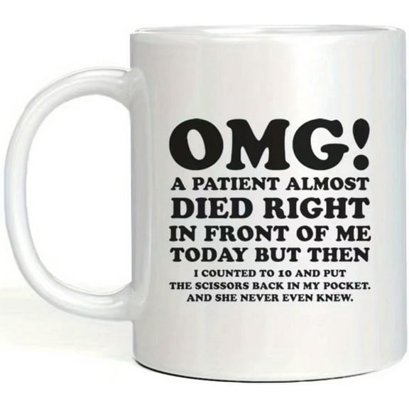 11oz Coffee Mug, Funny Mugs, Ceramic Coffee Mug with Handle for Hot or Cold Drinks, Gift Ideas for Friend, Coworkers, Cute Birthday Gift, Home Decor, Party Gift