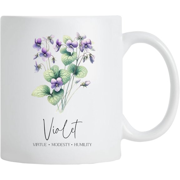 11oz Coffee Mug - Premium Ceramic Cup with Unique & Aesthetic Designs - Birth Month Flowers - Gift for Coffee Lovers & Special Occasions (September)