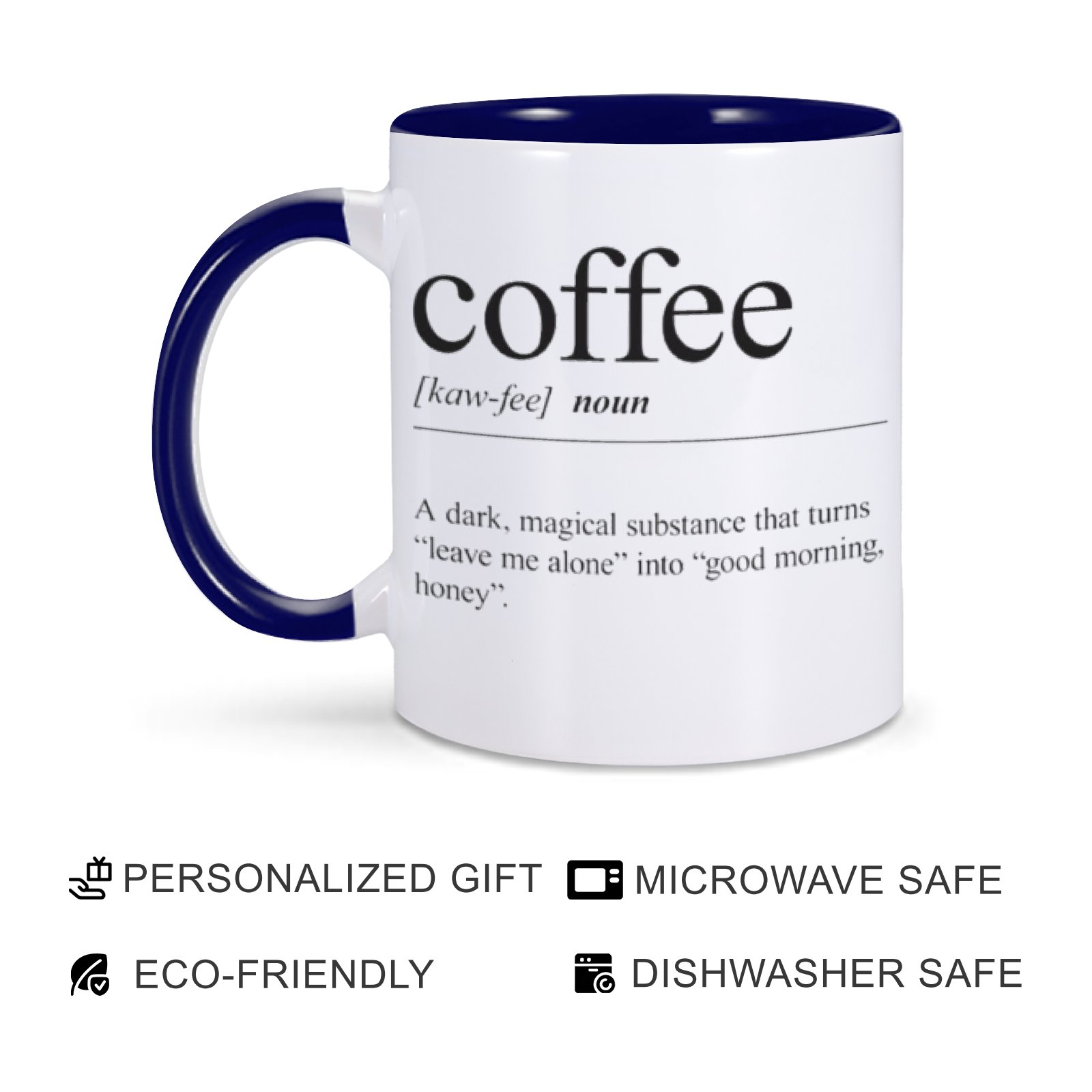 11oz Funny Ceramic Coffee Mug Coffee Meaning Explained Sarcastic Gift