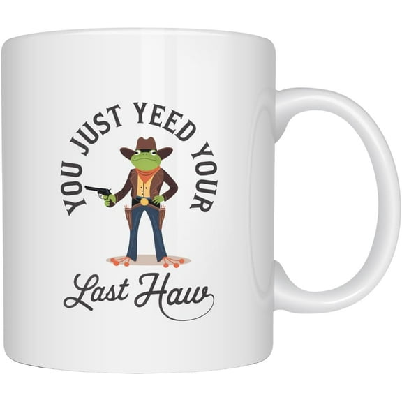 11oz Funny Halloween Mug - Bull Sheet Ghost Cow Lover Club Cup Coffee Mug for Cow Lovers, Farmhouse Halloween Decor, and Gifts (Sorta Feral)