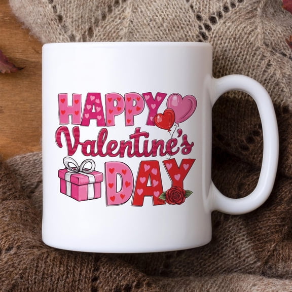 11oz Happy Valentine's Day Mug, Photo Mug, Coffee Mug, Couple Gift, Mug Gift, Valentine Gift, Coffee Mug, Custom Photo Mug, Anniversary Gift
