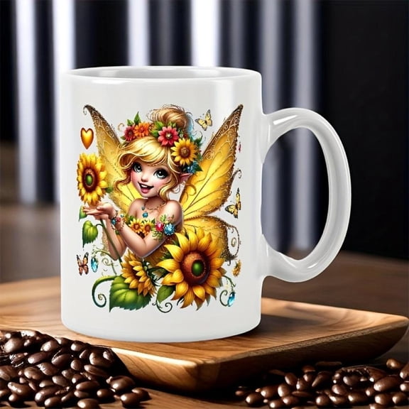 11oz Multi Functional Mug Pen Holder Plant Cup Storage Bucket Double Sided Heat Transfer Design Humorous Fun Cute Coffee Cup Halloween Christmas Novel