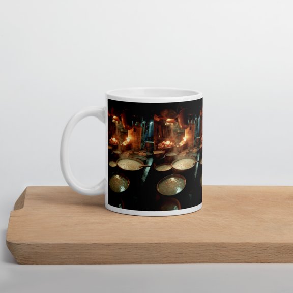 11oz Rustic Kitchen Scene Ceramic Mug