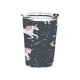 thumbnail image 1 of 11oz Stainless Steel Tumbler with Straw, Double Wall Insulated Travel Tumbler Unicorns and Stars, 1 of 7