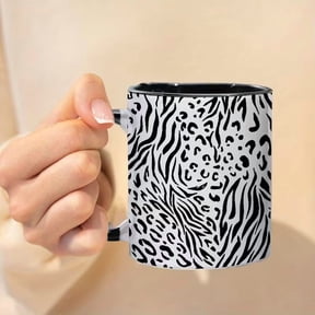 11oz Zebra Leopard Ceramic Mug Coffee Tea Hot Cold Dishwasher Safe