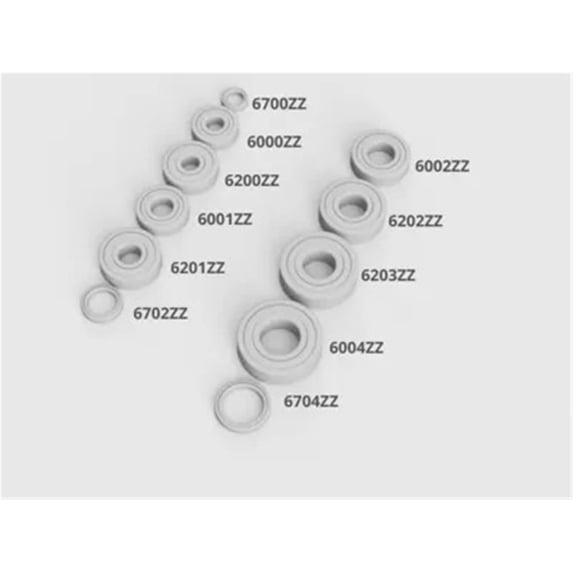 11pc one-piece printed bearing V2 3D printing
