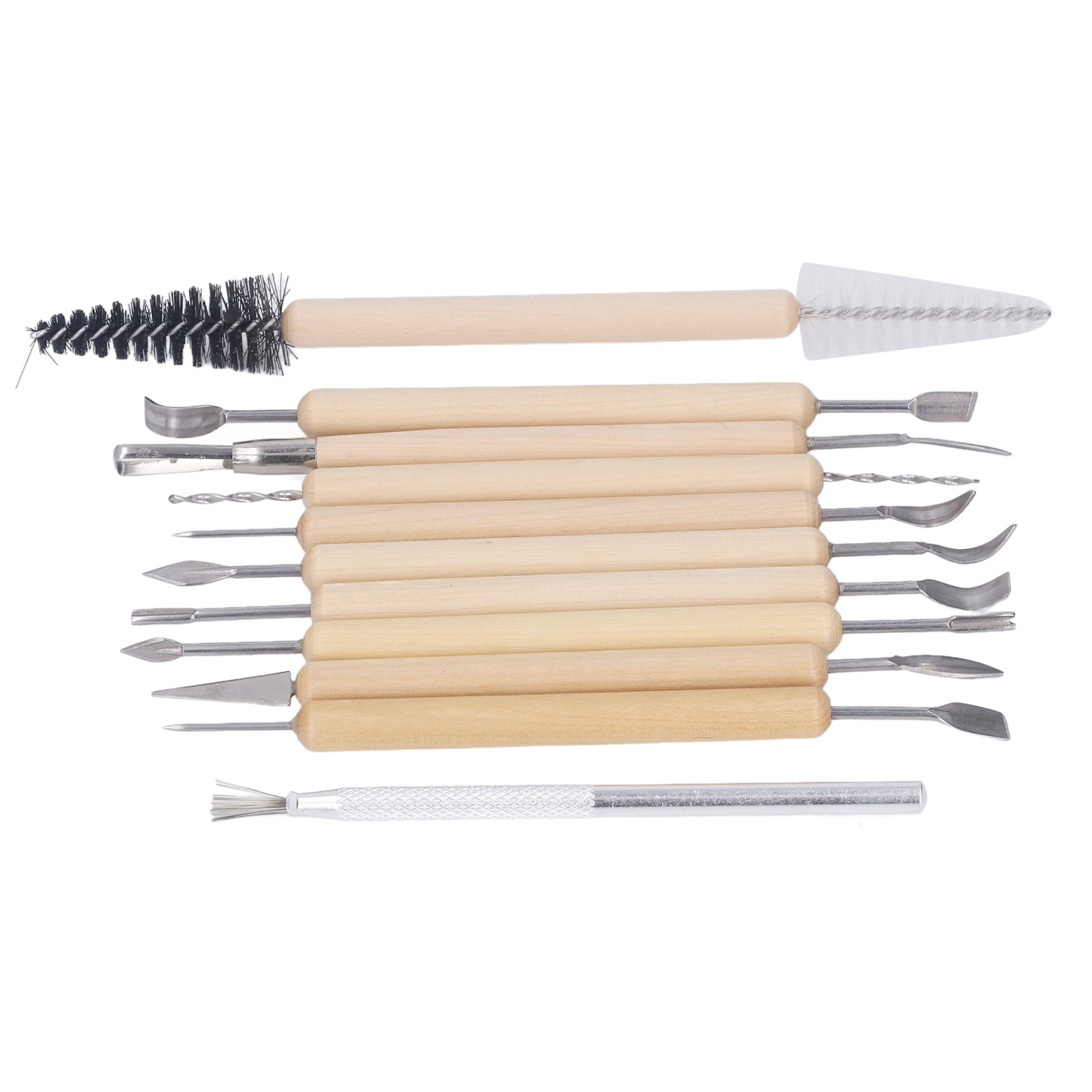 11pcs Ceramic Pottery Tools, Double Sided Clay Tools With Comfortable