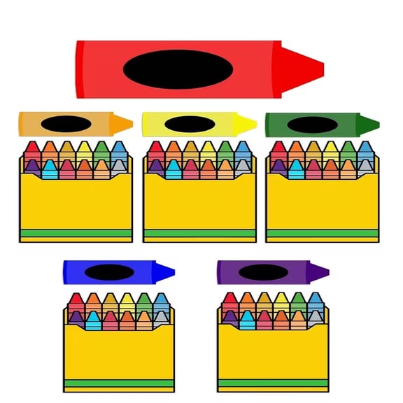 11pcs Crayon Magnetic Dry-Erase Board Panels for Classroom Homeschool Reusable Whiteboard Sheets