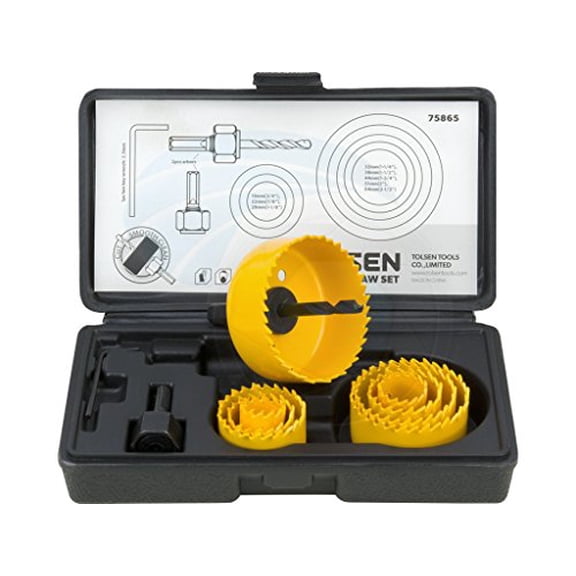 11pcs Hole Saw Pilot Drill Bit Kits for Plywood Drywall Wood Plastic