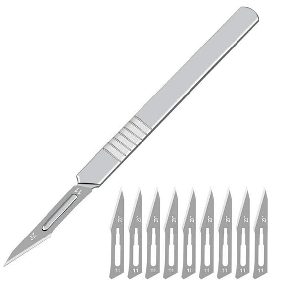 11pcs Knife Utility Blade Engraving Craft Knife Blade For Mobile Phone Laptop PCB Repair DIY Art Cutting Hand Tools