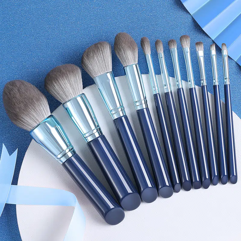 11pcs Makeup Brushes Set QuickDrying Artificial Bionic Fiber Hair