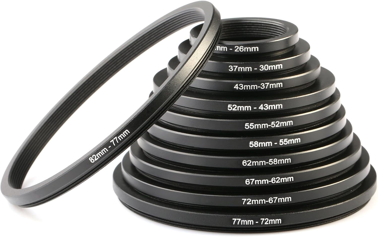 Steps Rings Closing 11pcs Metal Stepping Rings Step Up Ring Set, K&F CONCEPT 11 in 1 Step ...