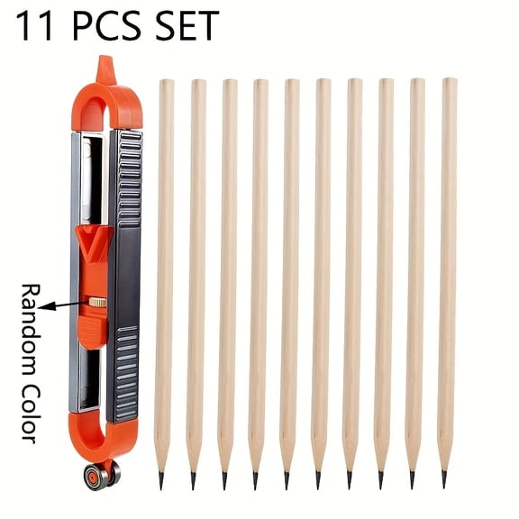 11pcs/Set Contour Measuring Tools, Marking Tools, Adjustable Locking and Precise Copying of Irregular Contour Shapes, Woodworking Tile Tools, Suitable